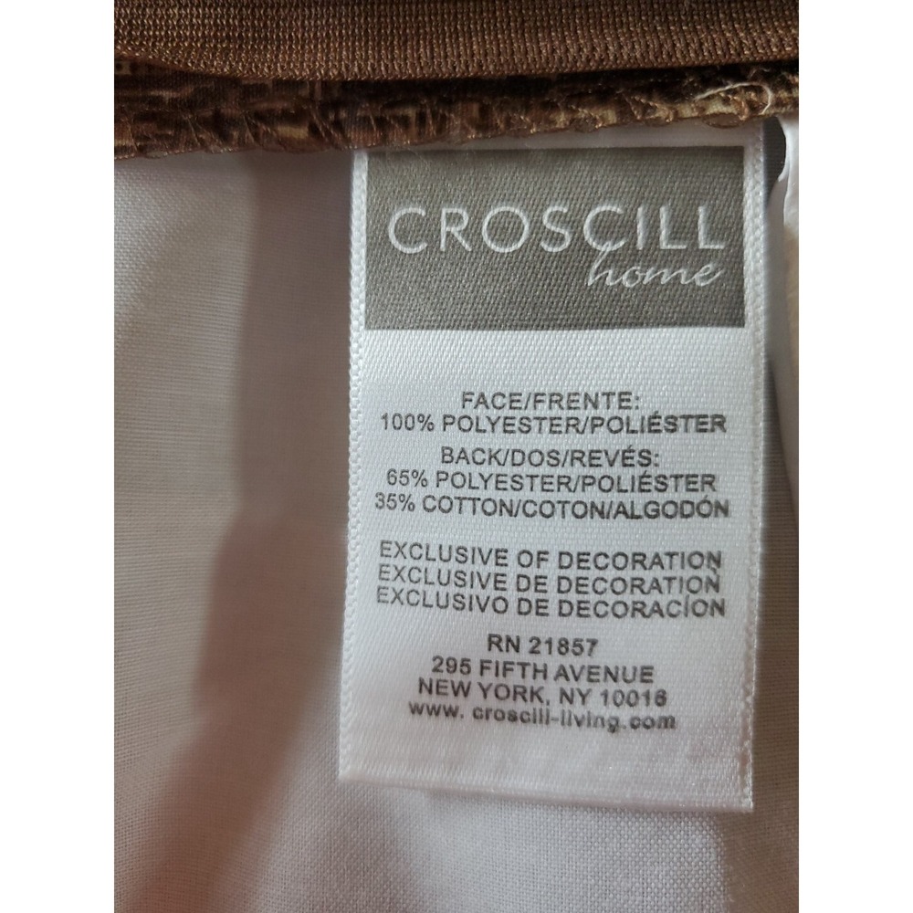 croscill pillow shams‎ Set Of 2 Standard Covers EUC 30.5x24" Browns & Beige - Picture 4 of 7